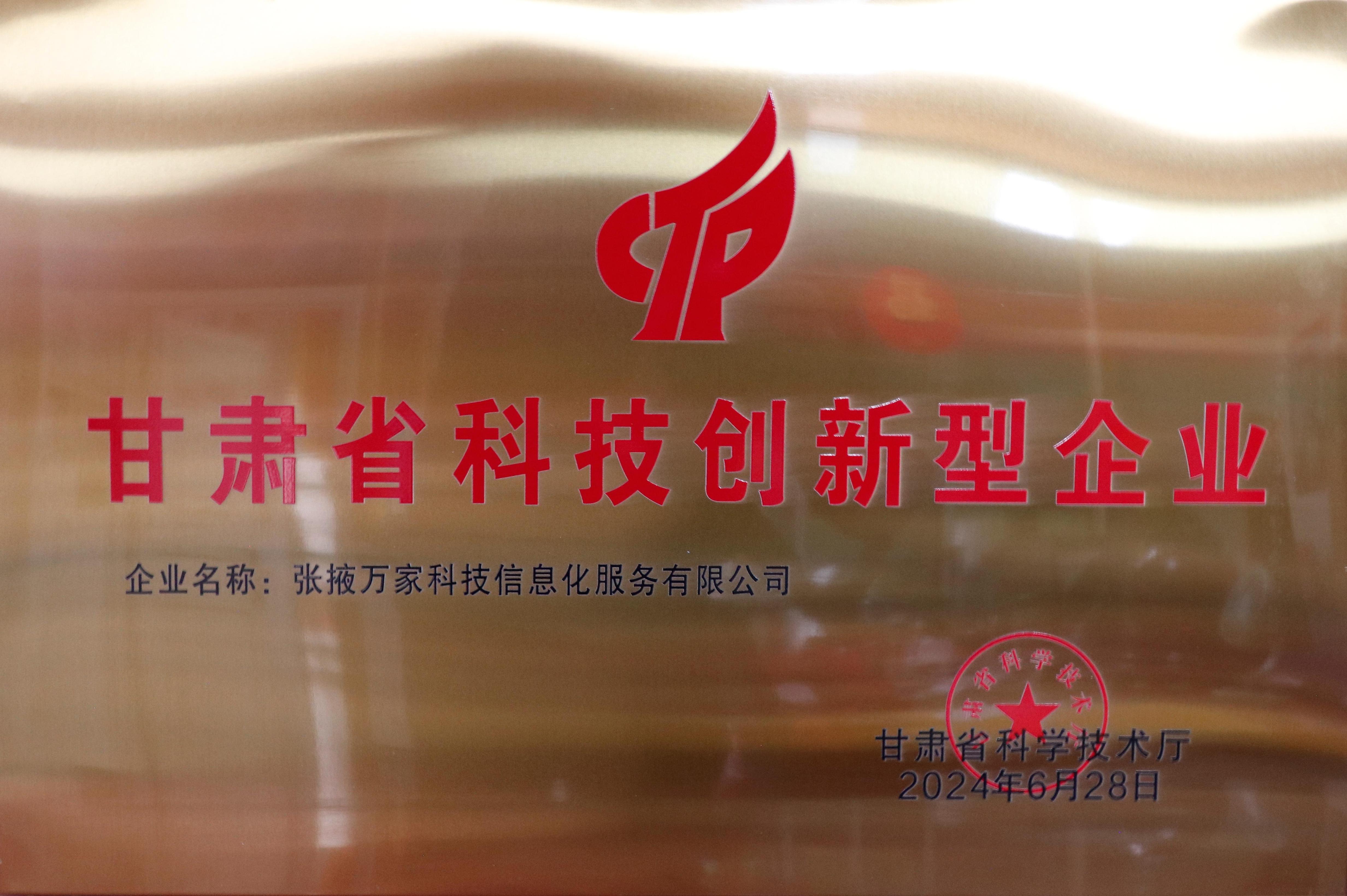 甘肃省科技创新型企业
