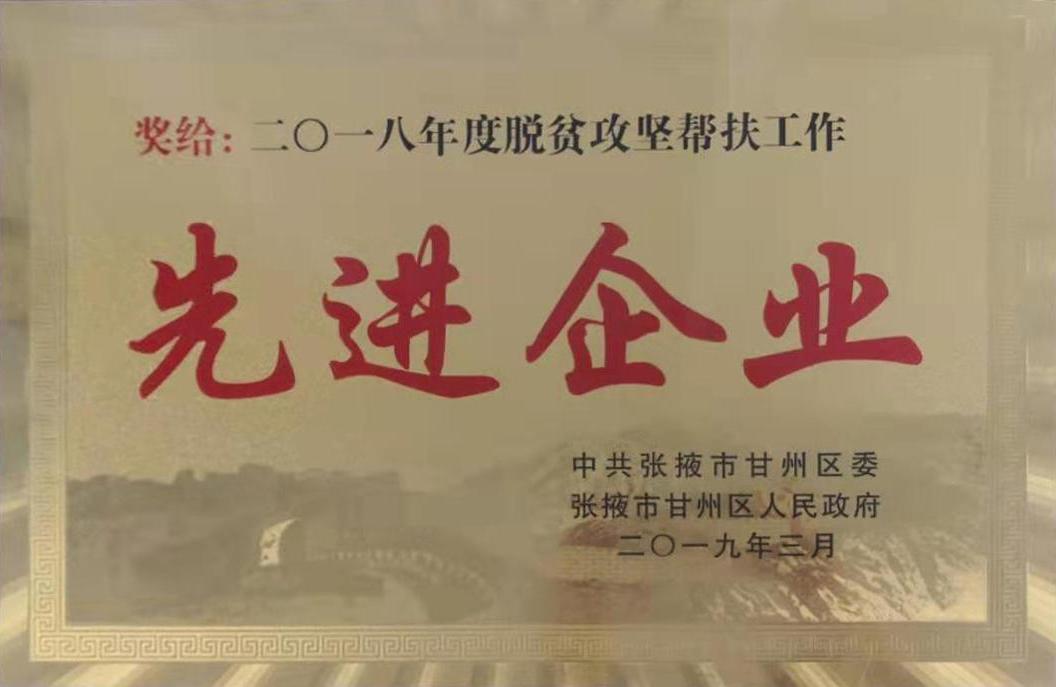 脱贫帮扶工作先进企业